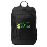 Drink Til' Your Irish Beer Pitcher St. Patrick's Day City Backpack