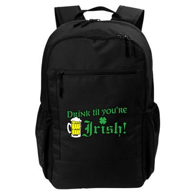Drink Til' Your Irish Beer Pitcher St. Patrick's Day Backpack