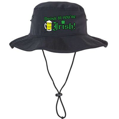 Drink Til' Your Irish Beer Pitcher St. Patrick's Day Bucket Hat