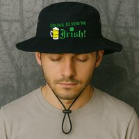 Drink Til' Your Irish Beer Pitcher St. Patrick's Day Bucket Hat