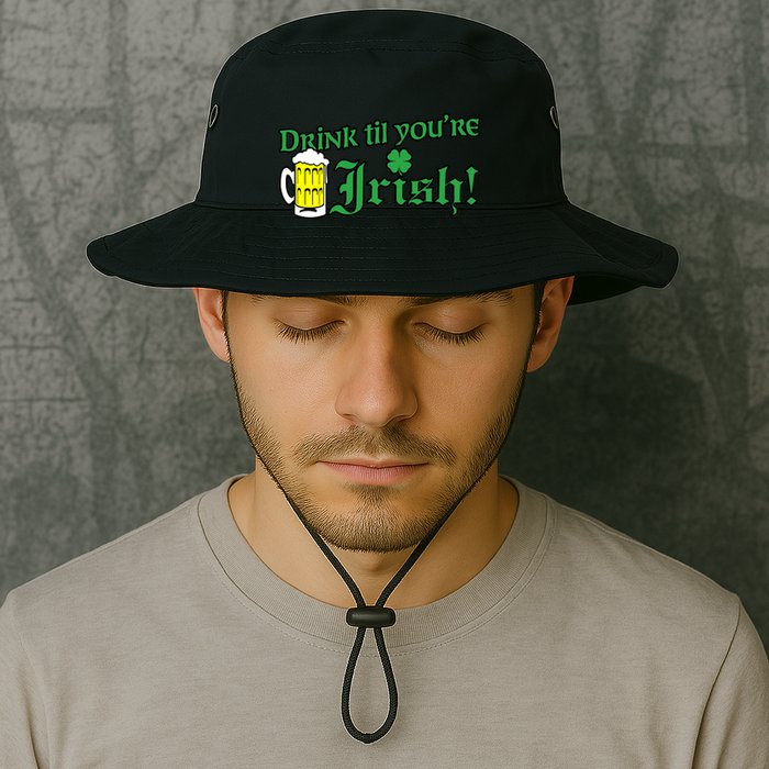 Drink Til' Your Irish Beer Pitcher St. Patrick's Day Bucket Hat