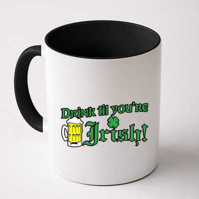 Drink Til' Your Irish Beer Pitcher St. Patrick's Day Mug