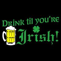 Drink Til' Your Irish Beer Pitcher St. Patrick's Day 16 in Basic Backpack
