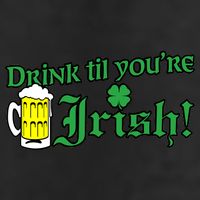 Drink Til' Your Irish Beer Pitcher St. Patrick's Day Tumbler
