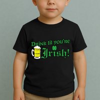 Drink Til' Your Irish Beer Pitcher St. Patrick's Day Toddler T-Shirt