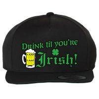 Drink Til' Your Irish Beer Pitcher St. Patrick's Day Wool Snapback Cap