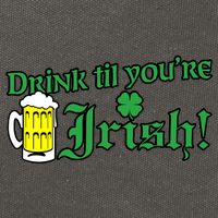 Drink Til' Your Irish Beer Pitcher St. Patrick's Day Cotton Canvas Backpack