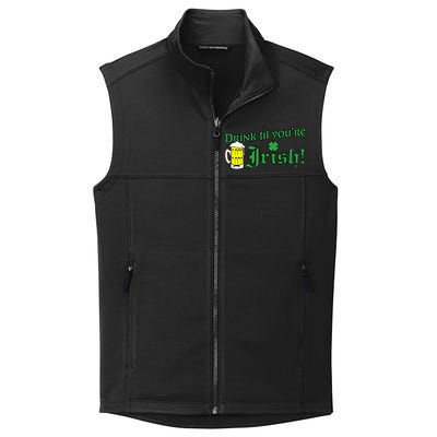 Drink Til' Your Irish Beer Pitcher St. Patrick's Day Collective Smooth Fleece Vest