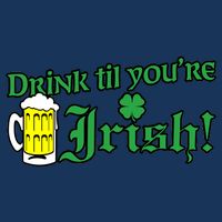 Drink Til' Your Irish Beer Pitcher St. Patrick's Day Infant Baby Jersey Bodysuit