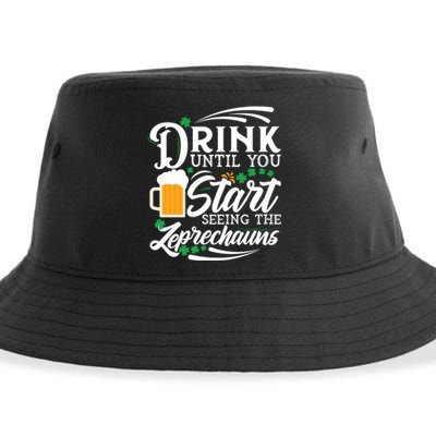 Drink Until You Start Seeing Leprechauns Sustainable Bucket Hat