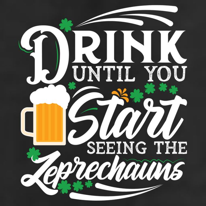 Drink Until You Start Seeing Leprechauns Adult Drive Performance Visor
