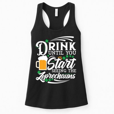 Drink Until You Start Seeing Leprechauns Womens Tank Top