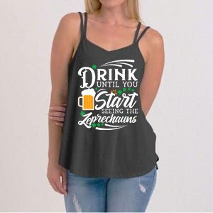 Drink Until You Start Seeing Leprechauns Women's Strappy Tank