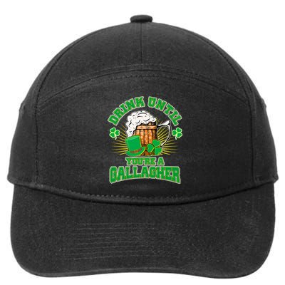 Drink Until You're A Gallagher 7-Panel Snapback Hat