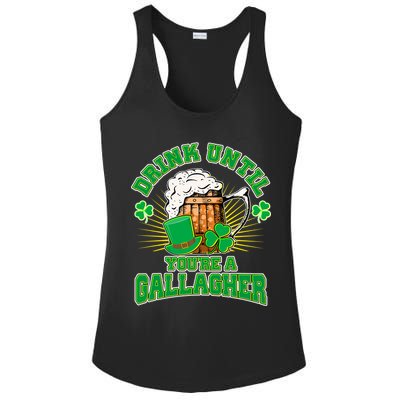 Drink Until You're A Gallagher Ladies PosiCharge Competitor Racerback Tank