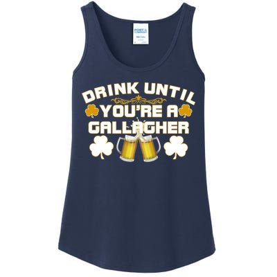 Drink Until You're a Gallagher Funny St. Patrick's Day Drinking Ladies Essential Tank