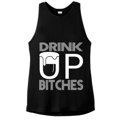 Drink Up Bitches Ladies PosiCharge Tri-Blend Wicking Tank