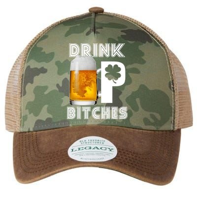 Drink Up Bitches Funny St. Patrick's Day Beer Drinking Legacy Tie Dye Trucker Hat