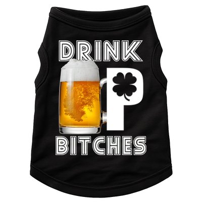 Drink Up Bitches Funny St. Patrick's Day Beer Drinking Doggie Tank