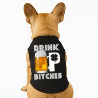 Drink Up Bitches Funny St. Patrick's Day Beer Drinking Doggie Tank