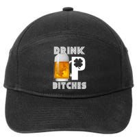 Drink Up Bitches Funny St. Patrick's Day Beer Drinking 7-Panel Snapback Hat