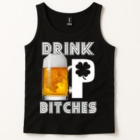 Drink Up Bitches Funny St. Patrick's Day Beer Drinking Tank Top