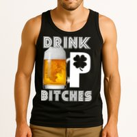Drink Up Bitches Funny St. Patrick's Day Beer Drinking Tank Top