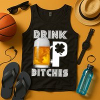 Drink Up Bitches Funny St. Patrick's Day Beer Drinking Tank Top