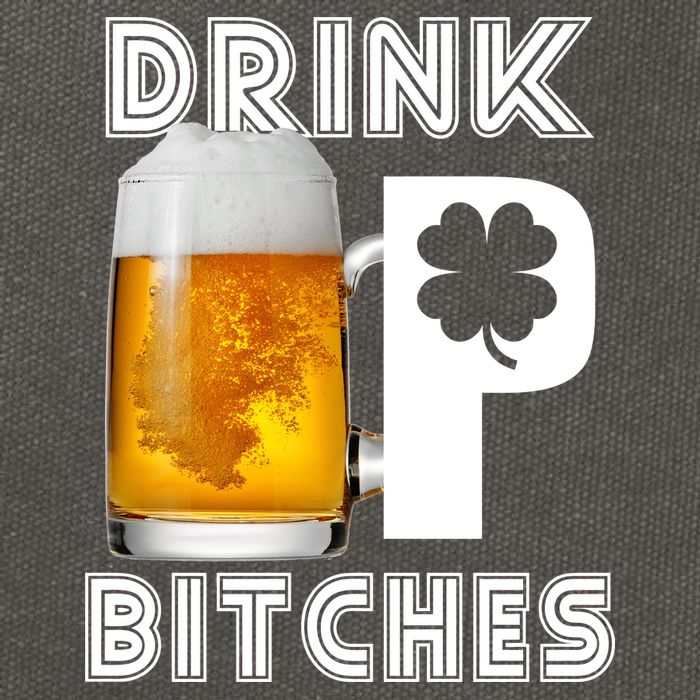 Drink Up Bitches Funny St. Patrick's Day Beer Drinking Cotton Canvas Backpack