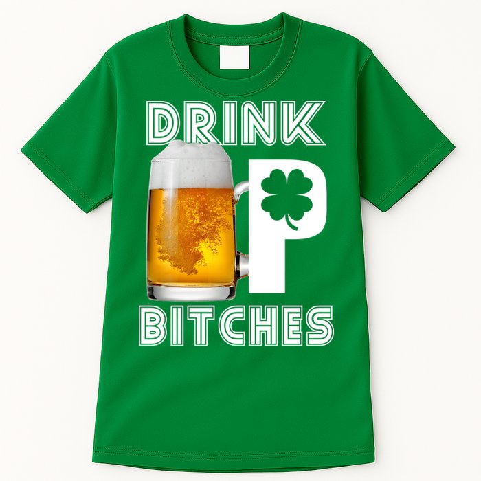 Drink Up Bitches Funny St. Patrick's Day Beer Drinking Tall T-Shirt