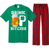 Drink Up Bitches Funny St. Patrick's Day Beer Drinking Pajama Set