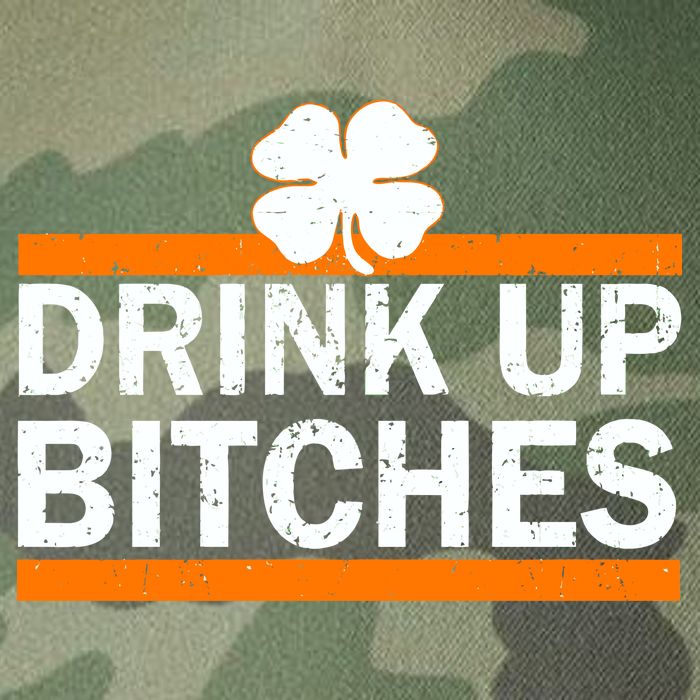Drink Up Bitches Irish Clover Legacy Tie Dye Trucker Hat