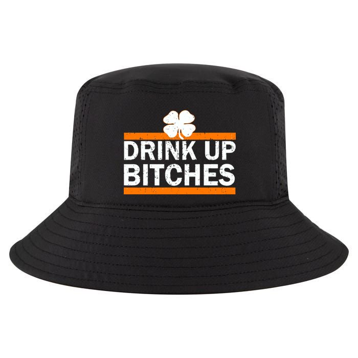 Drink Up Bitches Irish Clover Cool Comfort Performance Bucket Hat
