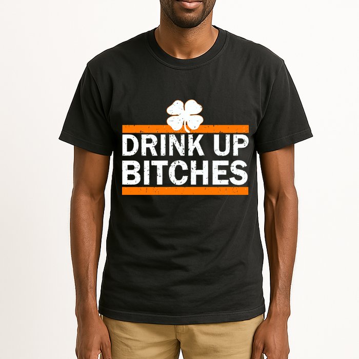 Drink Up Bitches Irish Clover Tall T-Shirt