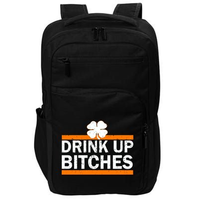 Drink Up Bitches Irish Clover Impact Tech Backpack