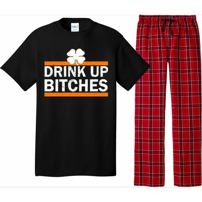 Drink Up Bitches Irish Clover Pajama Set