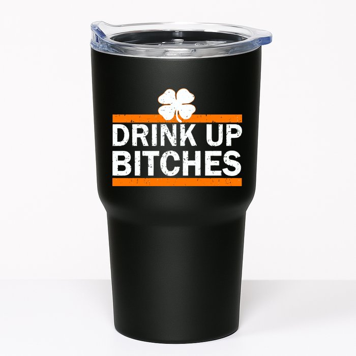 Drink Up Bitches Irish Clover Tumbler