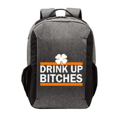 Drink Up Bitches Irish Clover Vector Backpack
