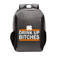 Drink Up Bitches Irish Clover Vector Backpack