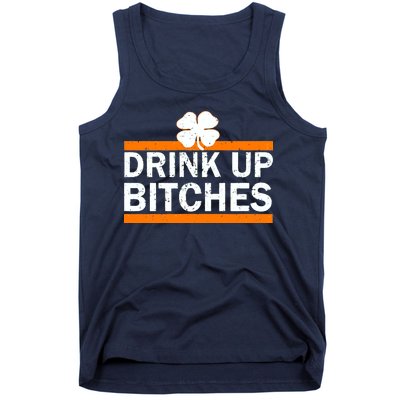 Drink Up Bitches Irish Clover Tank Top