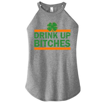 Drink Up Bitches Irish Clover Women's Perfect Tri Rocker Tank