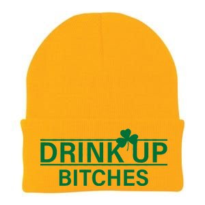 Drink Up Bitches Simple Logo Knit Cap Winter Beanie