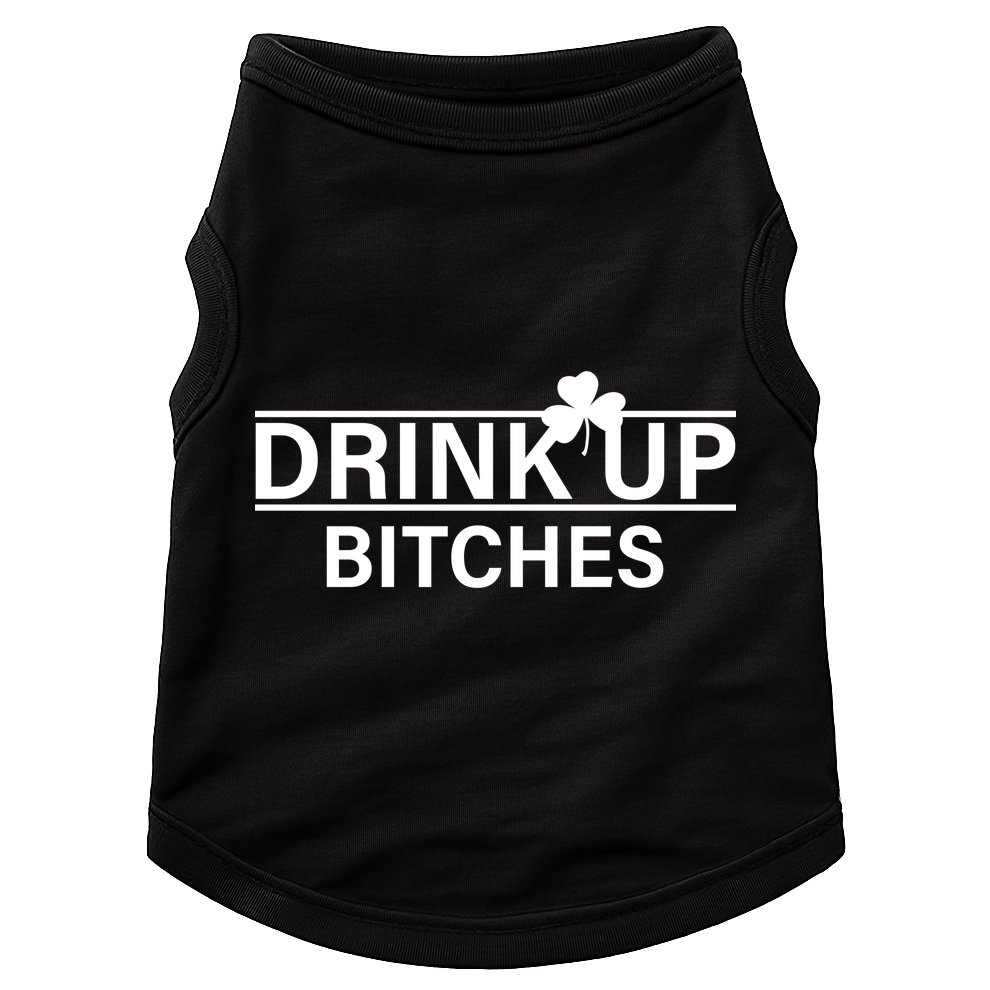 Drink Up Bitches Simple Logo Doggie Tank