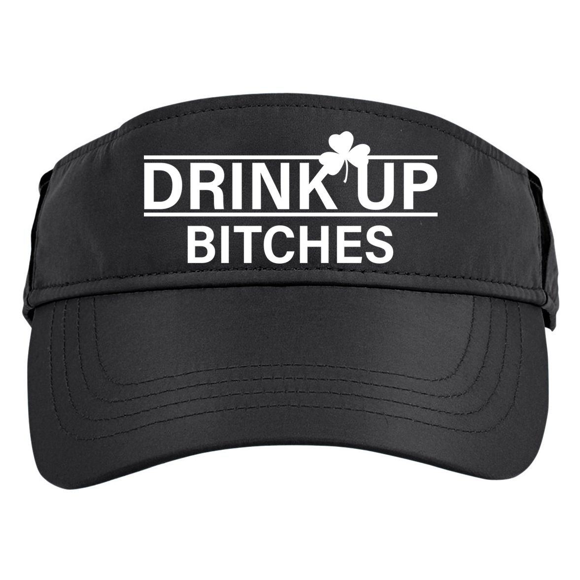 Drink Up Bitches Simple Logo Adult Drive Performance Visor