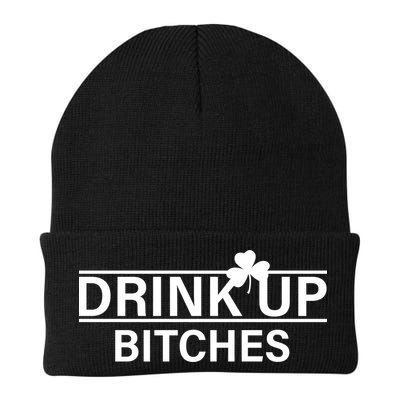 Drink Up Bitches Simple Logo Knit Cap Winter Beanie