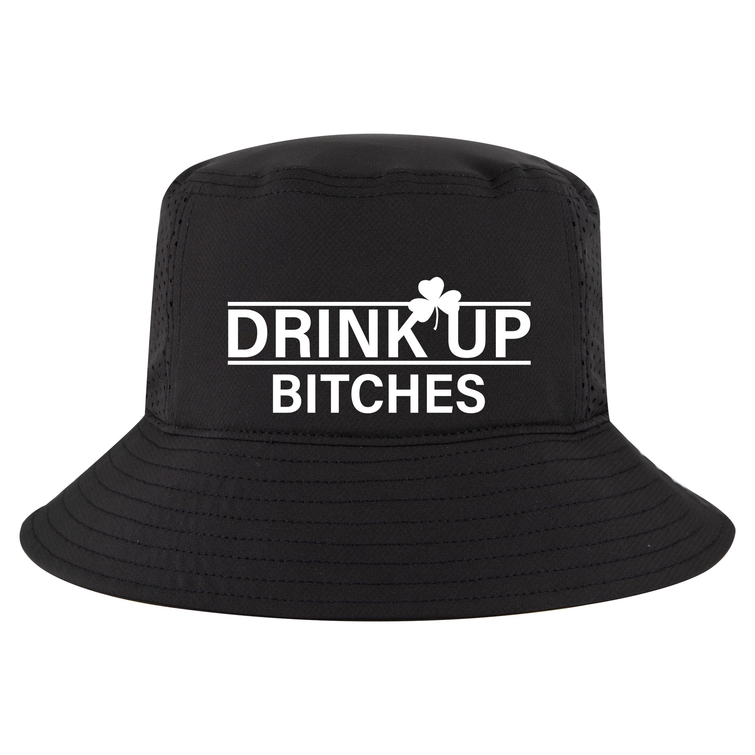 Drink Up Bitches Simple Logo Women's Crop Top Tee