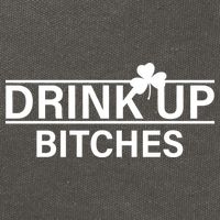 Drink Up Bitches Simple Logo Cotton Canvas Backpack