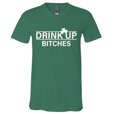 Drink Up Bitches Simple Logo V-Neck T-Shirt