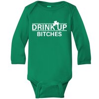 Drink Up Bitches Simple Logo Baby Long Sleeve Bodysuit