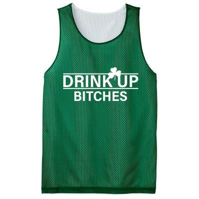 Drink Up Bitches Simple Logo Mesh Reversible Basketball Jersey Tank